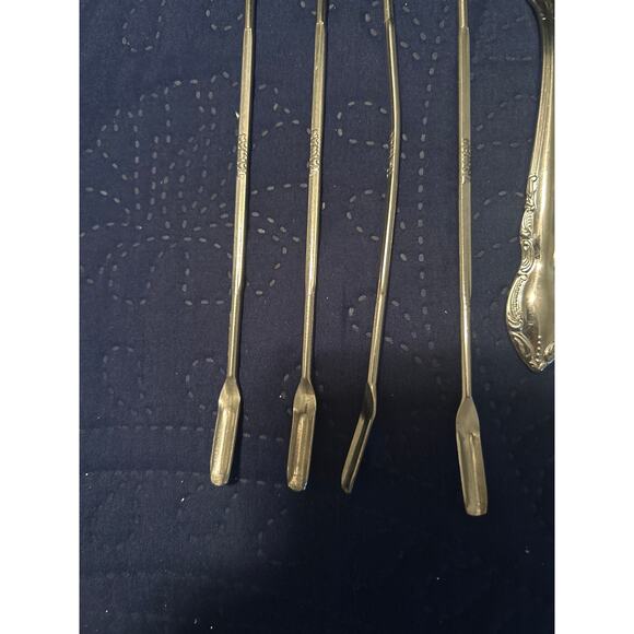 Lot of 11 Nut Crackers Olive Forks Spoon Small Forks Stainless Korea Taiwan - Picture 3 of 5